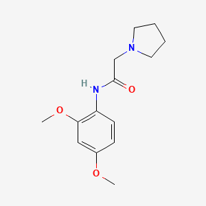 molecular formula C14H20N2O3 B5701992 N-(2,4-dimethoxyphenyl)-2-(1-pyrrolidinyl)acetamide 