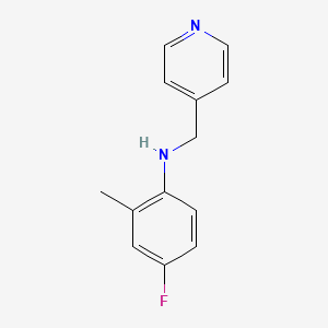 (4-fluoro-2-methylphenyl)(4-pyridinylmethyl)amine