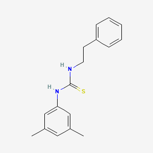 molecular formula C17H20N2S B5702052 N-(3,5-dimethylphenyl)-N'-(2-phenylethyl)thiourea 