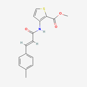 molecular formula C16H15NO3S B5702053 methyl 3-{[3-(4-methylphenyl)acryloyl]amino}-2-thiophenecarboxylate 