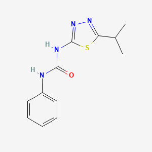 molecular formula C12H14N4OS B5702064 N-(5-isopropyl-1,3,4-thiadiazol-2-yl)-N'-phenylurea 