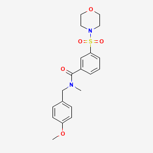 molecular formula C20H24N2O5S B5702067 N-(4-methoxybenzyl)-N-methyl-3-(4-morpholinylsulfonyl)benzamide 