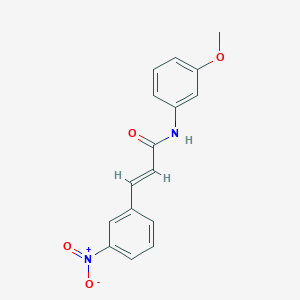 molecular formula C16H14N2O4 B5702068 N-(3-methoxyphenyl)-3-(3-nitrophenyl)acrylamide 