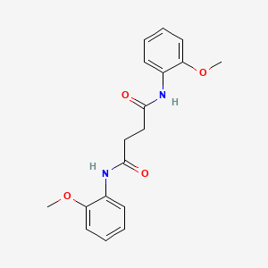 molecular formula C18H20N2O4 B5702077 N,N'-bis(2-methoxyphenyl)succinamide 