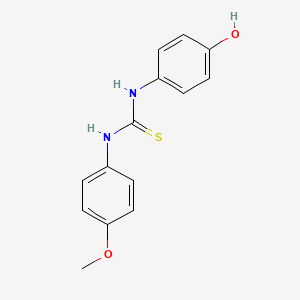 molecular formula C14H14N2O2S B5702085 N-(4-hydroxyphenyl)-N'-(4-methoxyphenyl)thiourea 