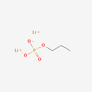 molecular formula C3H7Li2O4P B570209 Lithium propyl phosphate CAS No. 4656-39-7