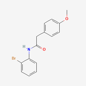 molecular formula C15H14BrNO2 B5702100 N-(2-bromophenyl)-2-(4-methoxyphenyl)acetamide 