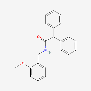 molecular formula C22H21NO2 B5702133 N-(2-methoxybenzyl)-2,2-diphenylacetamide 