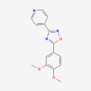 molecular formula C15H13N3O3 B5702141 4-[5-(3,4-dimethoxyphenyl)-1,2,4-oxadiazol-3-yl]pyridine 