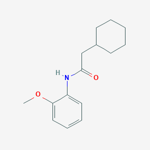 molecular formula C15H21NO2 B5702155 2-cyclohexyl-N-(2-methoxyphenyl)acetamide 