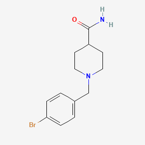 molecular formula C13H17BrN2O B5702163 1-(4-bromobenzyl)-4-piperidinecarboxamide 
