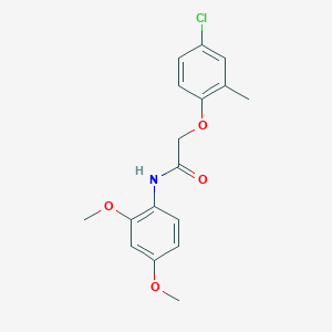 molecular formula C17H18ClNO4 B5702182 2-(4-chloro-2-methylphenoxy)-N-(2,4-dimethoxyphenyl)acetamide 