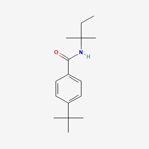 molecular formula C16H25NO B5702197 4-tert-butyl-N-(1,1-dimethylpropyl)benzamide 