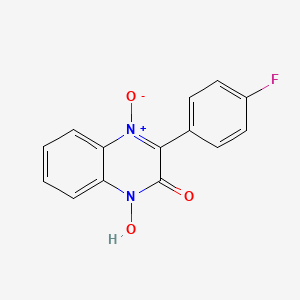 3-(4-fluorophenyl)-1-hydroxy-2(1H)-quinoxalinone 4-oxide