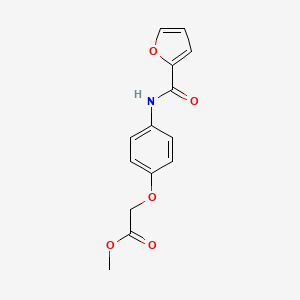 molecular formula C14H13NO5 B5702255 methyl [4-(2-furoylamino)phenoxy]acetate 