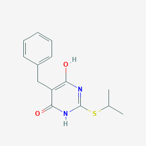 molecular formula C14H16N2O2S B5702282 5-benzyl-2-(isopropylthio)-4,6-pyrimidinediol 