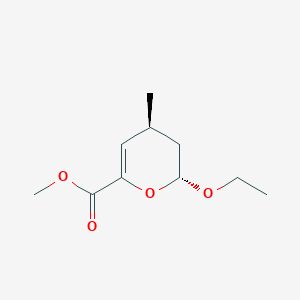 molecular formula C10H16O4 B570230 2H-Pyran-6-carboxylicacid,2-ethoxy-3,4-dihydro-4-methyl-,methylester,trans-(9CI) CAS No. 111301-72-5