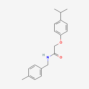 molecular formula C19H23NO2 B5702300 2-(4-isopropylphenoxy)-N-(4-methylbenzyl)acetamide 