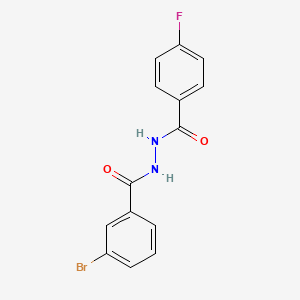 molecular formula C14H10BrFN2O2 B5702311 3-bromo-N'-(4-fluorobenzoyl)benzohydrazide CAS No. 5279-82-3