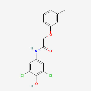 molecular formula C15H13Cl2NO3 B5702333 N-(3,5-dichloro-4-hydroxyphenyl)-2-(3-methylphenoxy)acetamide 