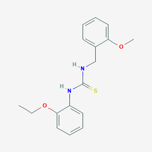 molecular formula C17H20N2O2S B5702362 N-(2-ethoxyphenyl)-N'-(2-methoxybenzyl)thiourea 