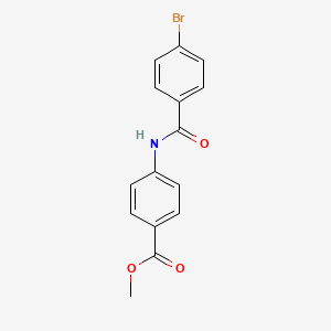 molecular formula C15H12BrNO3 B5702370 methyl 4-[(4-bromobenzoyl)amino]benzoate 