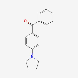 molecular formula C17H17NO B5702386 phenyl[4-(1-pyrrolidinyl)phenyl]methanone 