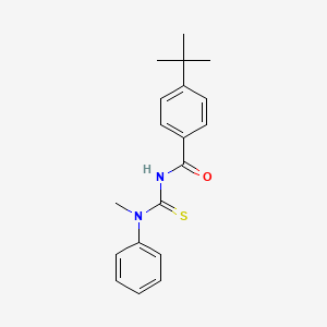 molecular formula C19H22N2OS B5702392 4-tert-butyl-N-{[methyl(phenyl)amino]carbonothioyl}benzamide 