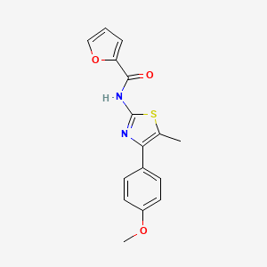 molecular formula C16H14N2O3S B5702396 N-[4-(4-methoxyphenyl)-5-methyl-1,3-thiazol-2-yl]-2-furamide 