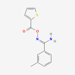 molecular formula C13H12N2O2S B5702418 3-methyl-N'-[(2-thienylcarbonyl)oxy]benzenecarboximidamide 