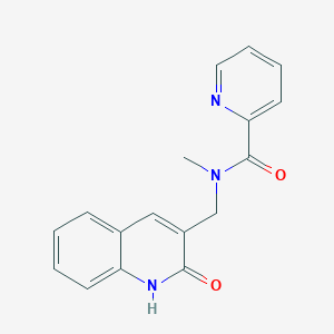 molecular formula C17H15N3O2 B5702429 N-[(2-hydroxy-3-quinolinyl)methyl]-N-methyl-2-pyridinecarboxamide 
