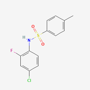 molecular formula C13H11ClFNO2S B5702432 N-(4-chloro-2-fluorophenyl)-4-methylbenzenesulfonamide 