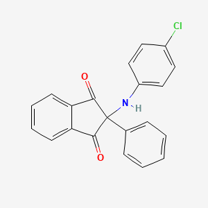 molecular formula C21H14ClNO2 B5702443 2-[(4-chlorophenyl)amino]-2-phenyl-1H-indene-1,3(2H)-dione 