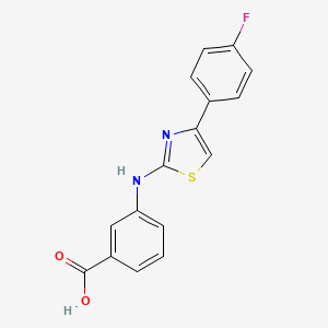 molecular formula C16H11FN2O2S B5702448 3-{[4-(4-fluorophenyl)-1,3-thiazol-2-yl]amino}benzoic acid 
