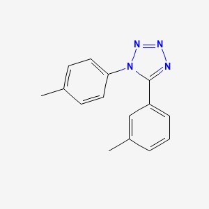 molecular formula C15H14N4 B5702479 5-(3-methylphenyl)-1-(4-methylphenyl)-1H-tetrazole 