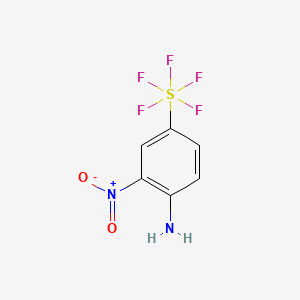 molecular formula C6H5F5N2O2S B570248 2-硝基-4-(五氟硫基)苯胺 CAS No. 197385-06-1