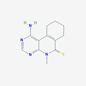 1-amino-5-methyl-7,8,9,10-tetrahydropyrimido[4,5-c]isoquinoline-6(5H)-thione