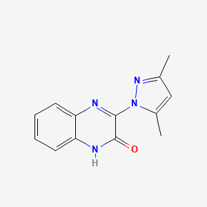 molecular formula C13H12N4O B5702513 3-(3,5-dimethyl-1H-pyrazol-1-yl)-2(1H)-quinoxalinone 