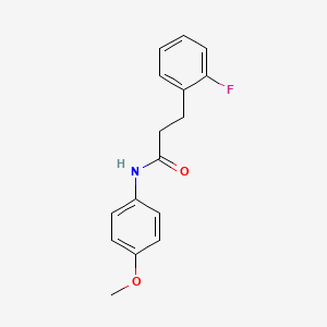 molecular formula C16H16FNO2 B5702526 3-(2-fluorophenyl)-N-(4-methoxyphenyl)propanamide 