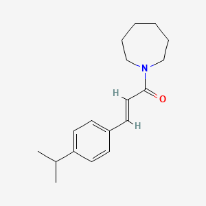 molecular formula C18H25NO B5702541 1-[3-(4-isopropylphenyl)acryloyl]azepane 