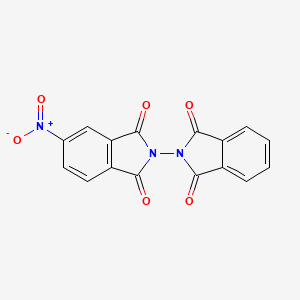 molecular formula C16H7N3O6 B5702567 5-nitro-2,2'-biisoindole-1,1',3,3'-tetrone 