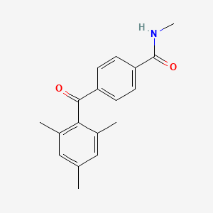 molecular formula C18H19NO2 B5702595 4-(mesitylcarbonyl)-N-methylbenzamide 