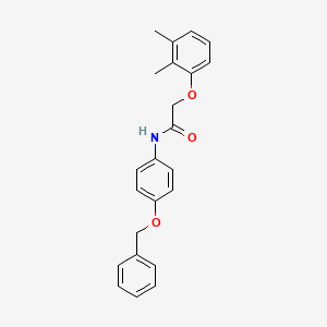 molecular formula C23H23NO3 B5702614 N-[4-(benzyloxy)phenyl]-2-(2,3-dimethylphenoxy)acetamide 