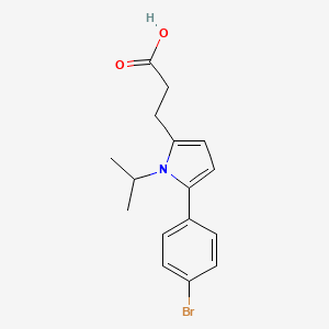 molecular formula C16H18BrNO2 B5702620 3-[5-(4-bromophenyl)-1-isopropyl-1H-pyrrol-2-yl]propanoic acid 
