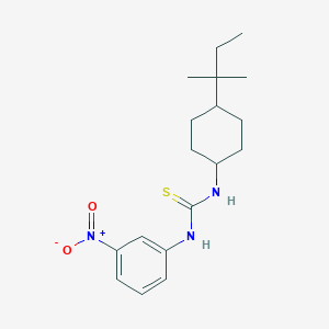 molecular formula C18H27N3O2S B5702632 N-[4-(1,1-dimethylpropyl)cyclohexyl]-N'-(3-nitrophenyl)thiourea 