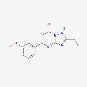 molecular formula C14H14N4O2 B5702634 2-ethyl-5-(3-methoxyphenyl)[1,2,4]triazolo[1,5-a]pyrimidin-7(4H)-one 