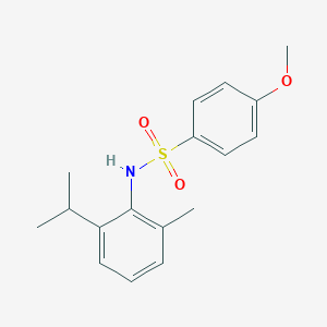molecular formula C17H21NO3S B5702647 N-(2-isopropyl-6-methylphenyl)-4-methoxybenzenesulfonamide 