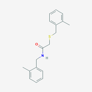 molecular formula C18H21NOS B5702651 N-(2-methylbenzyl)-2-[(2-methylbenzyl)thio]acetamide 
