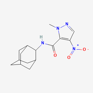 molecular formula C15H20N4O3 B5702653 N-2-adamantyl-1-methyl-4-nitro-1H-pyrazole-5-carboxamide 