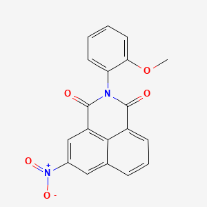 molecular formula C19H12N2O5 B5702671 2-(2-methoxyphenyl)-5-nitro-1H-benzo[de]isoquinoline-1,3(2H)-dione 